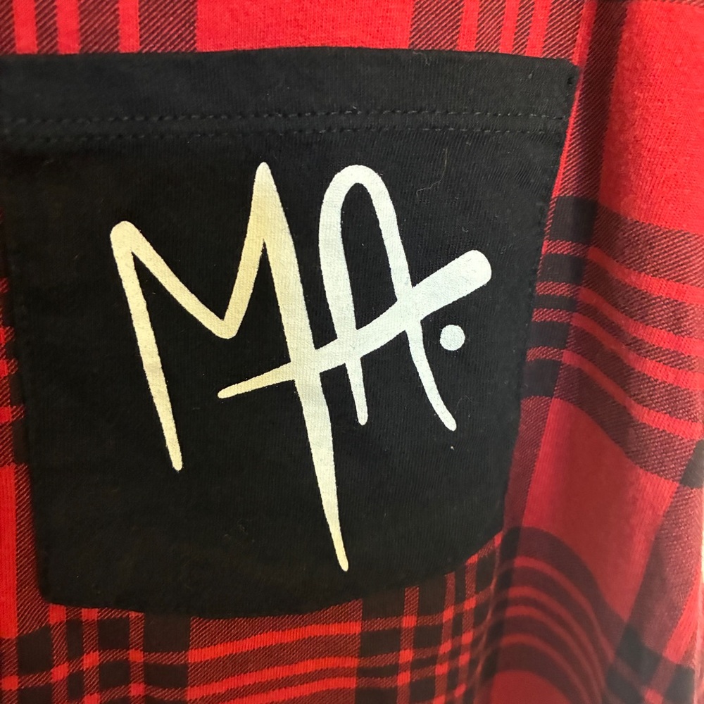 Women’s Modern Amusement Plaid T-Shirt Cotton Grunge Style Medium